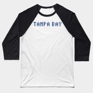 Pixel Hockey City Tampa Bay 2017 w Stylized Border Baseball T-Shirt